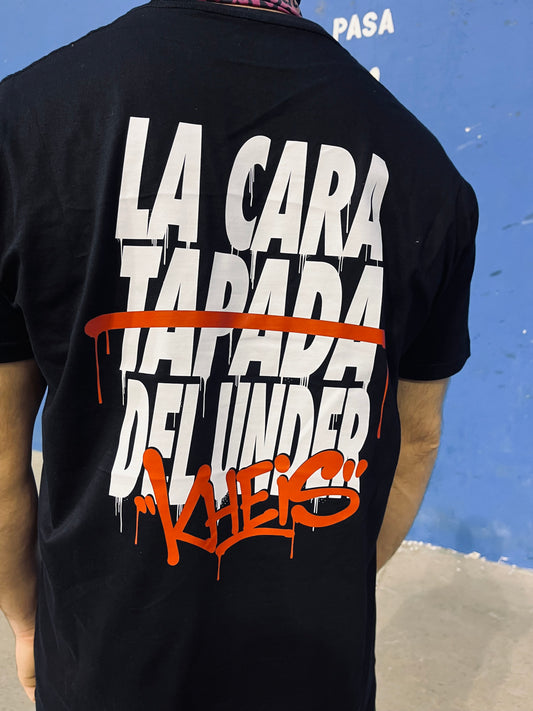 Camiseta “La cara tapada del under” - Merch oficial de Kheis